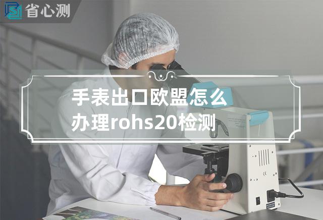 手表出口欧盟怎么办理rohs20检测