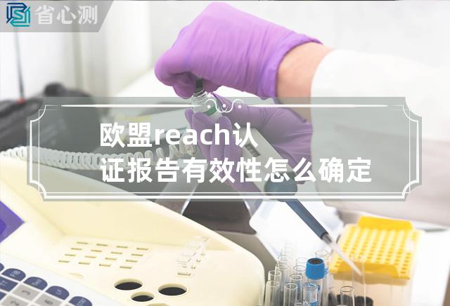 欧盟reach认证报告有效性怎么确定