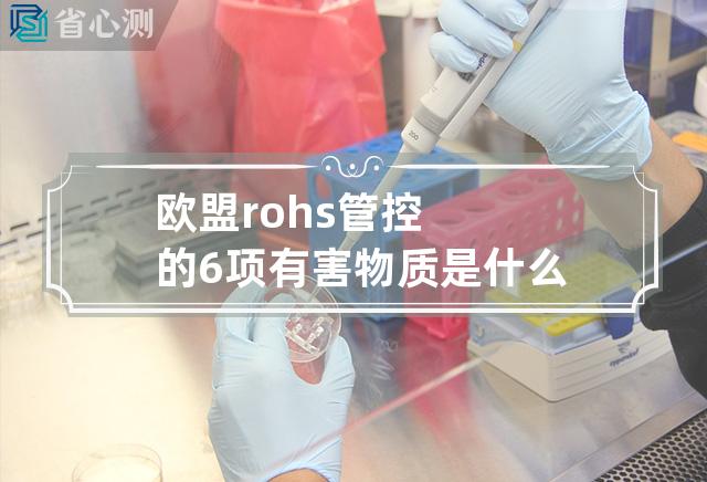 欧盟rohs管控的6项有害物质是什么