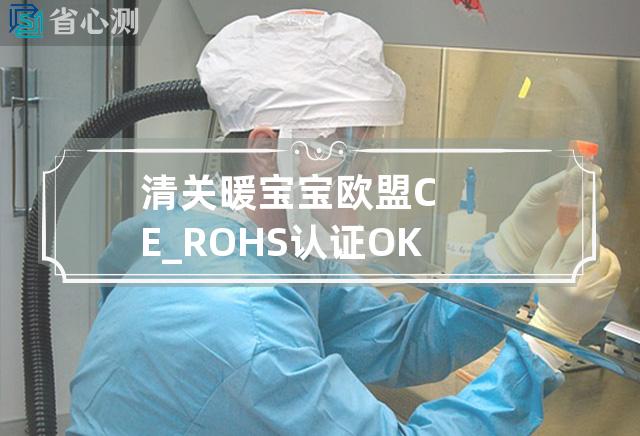 清关暖宝宝欧盟CE_ROHS认证OK