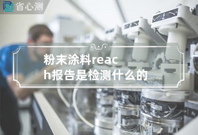 粉末涂料reach报告是检测什么的