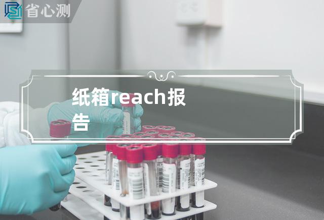 纸箱reach报告