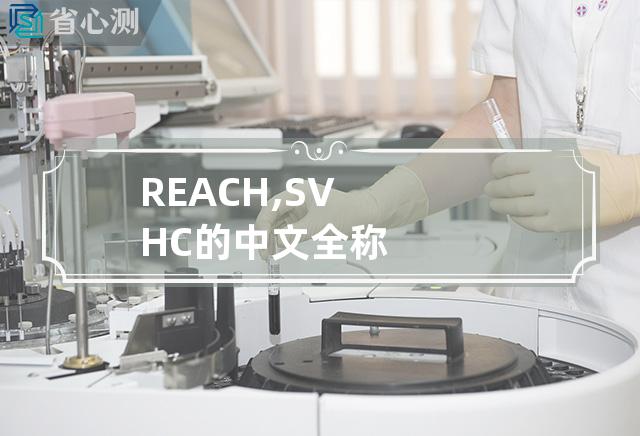 REACH,SVHC的中文全称