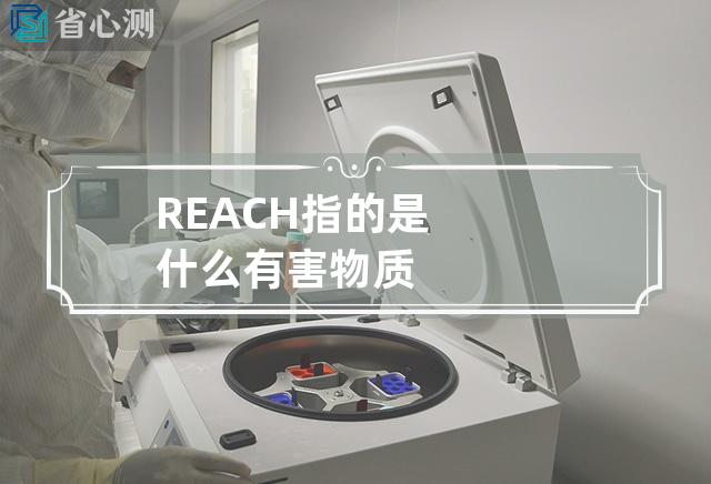 REACH指的是什么有害物质