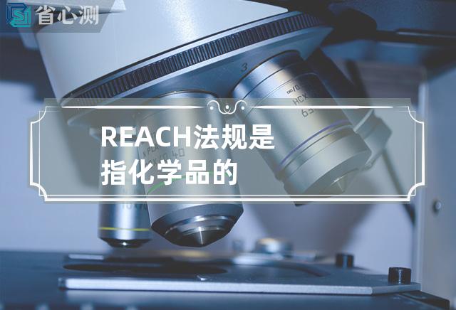 REACH法规是指化学品的