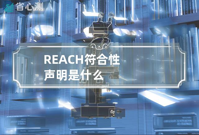 REACH符合性声明是什么