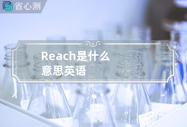 Reach是什么意思英语