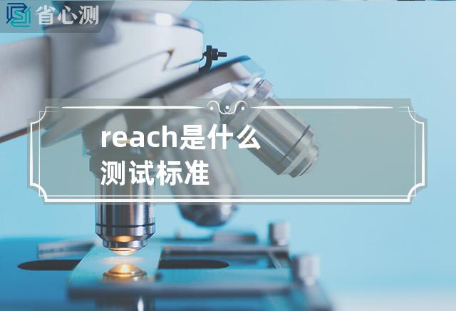 reach是什么测试标准