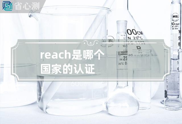 reach是哪个国家的认证