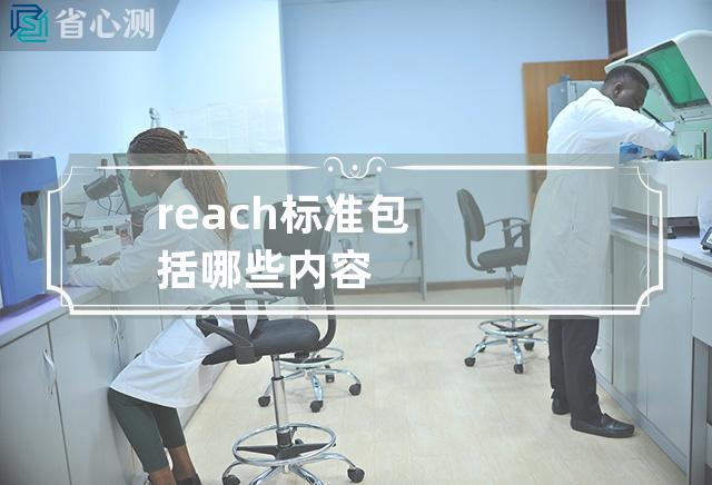 reach标准包括哪些内容