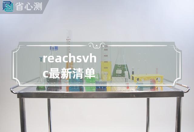 reach svhc最新清单