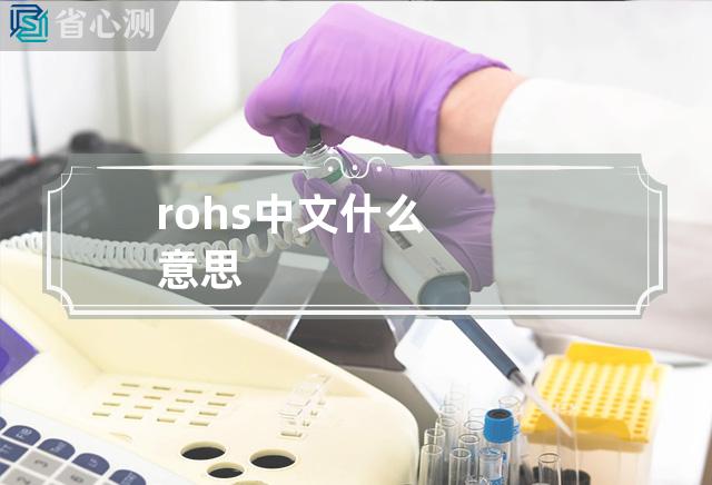 rohs中文什么意思